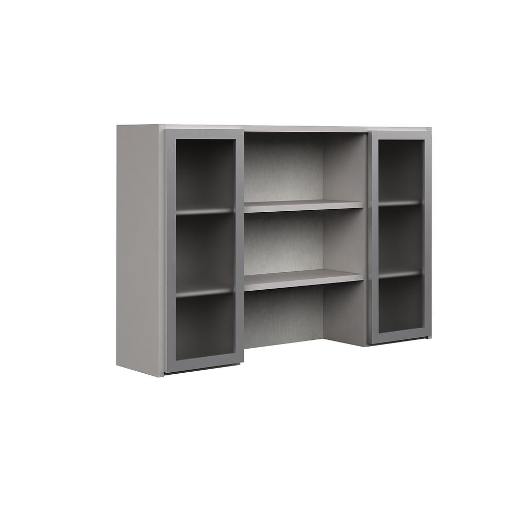 Librero s/Credenza c/Entrepaños y 2 Puertas Acrilico 163 x 35 x 105 Prime