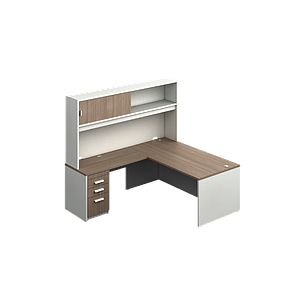 L-group with hutch 82.5 x 72 x 72" Prime