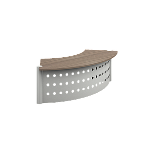 Curved reception unit 93 x 37 x 30” Prime