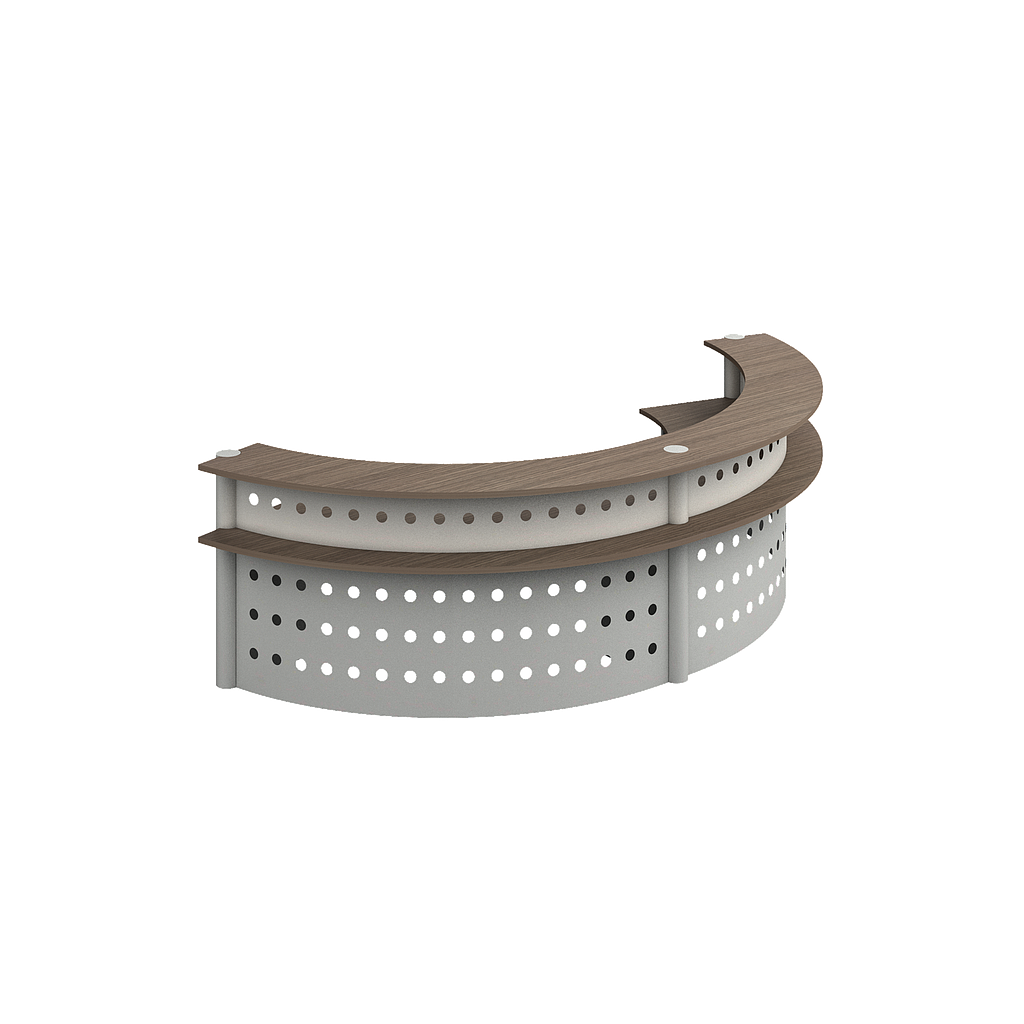 Curved reception unit 93 x 37 x 44&quot; Prime