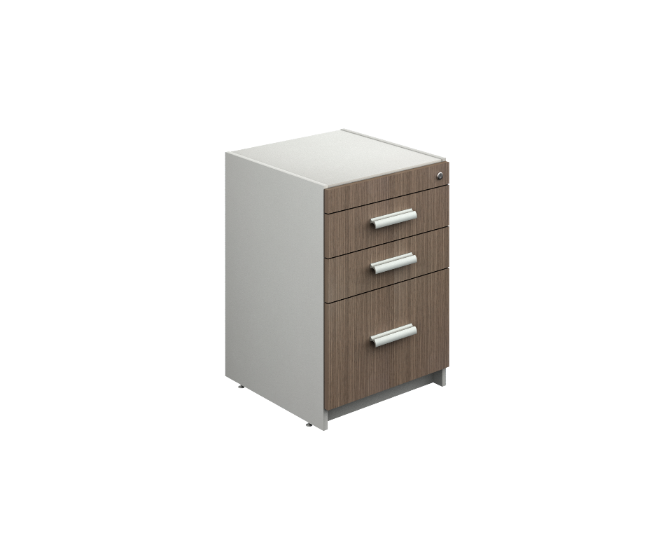 Pedestal 3 Gavetas 48 x 48 x 72 cm Prime
