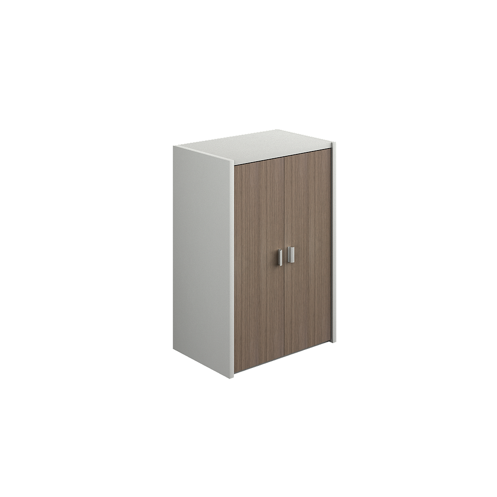 Hutch with two doors mounted to lateral file 29 x 23 x 42&quot; Prime