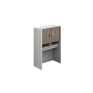 Hutch with two doors and pigeon holes 28 x 14 x 42" Prime