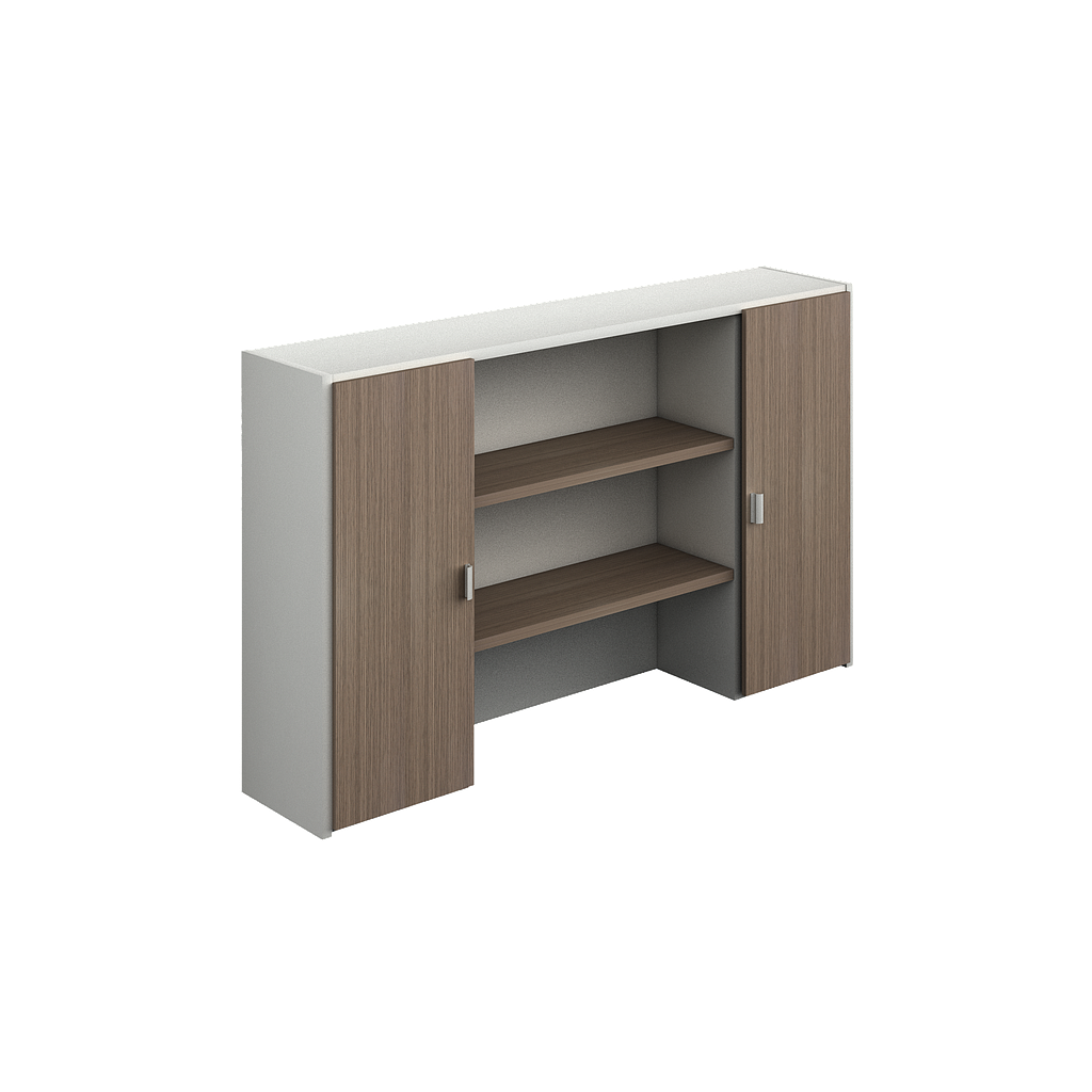 Librero s/Credenza c/Entrepaños y 2 Puertas 178 x 35 x 105 cm Prime