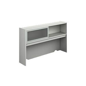 Open hutch with one alum. framed acrylic door 80 x 14 x 42" Prime
