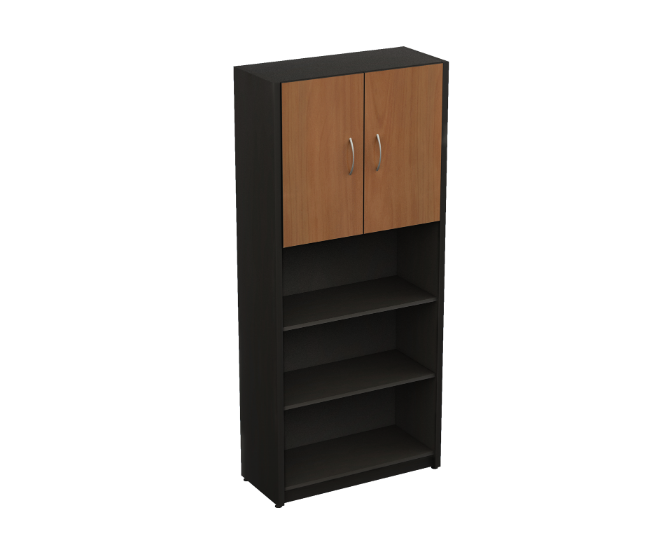 Librero Alto c/Puertas Superiores 80 x 35 x 180 cm Volt