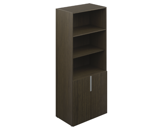 Librero Alto Puertas Inferiores 75 x 45 x 215 cm Bento