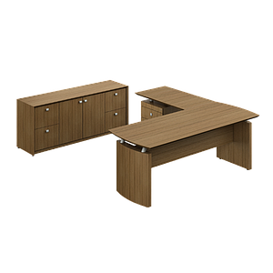 Conjunto Semi Ejecutivo 200 x 330 x 75 cm Contempo