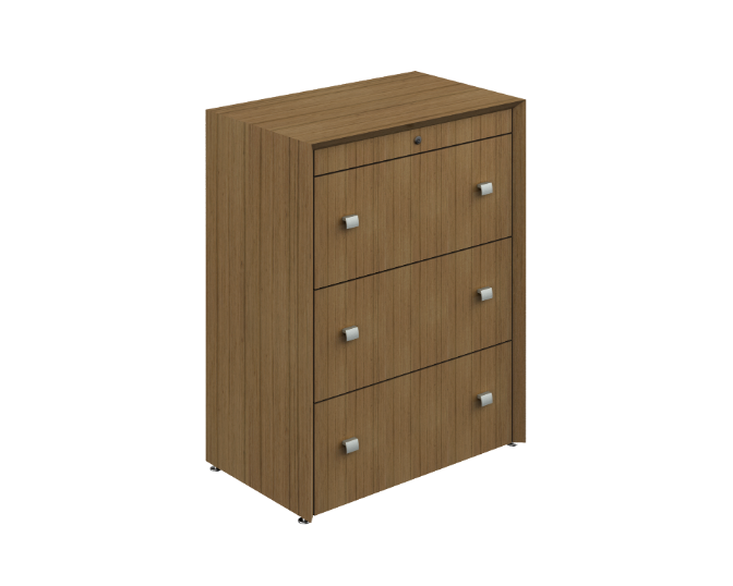 3-Drawer file 31 x 19.5 x 41&quot; Contempo