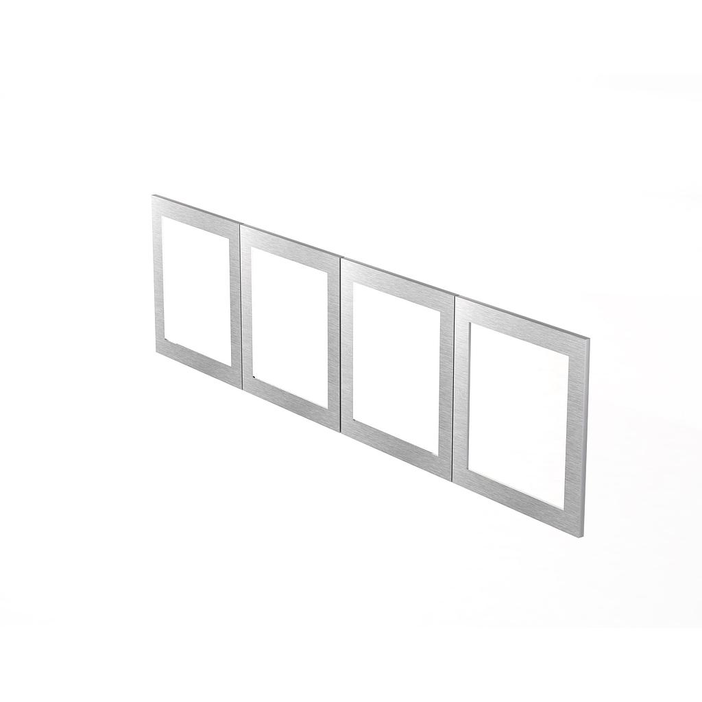 Kit de 4 Puertas p/Lib S/Cred c/Vidrio 181.5 cm Filo