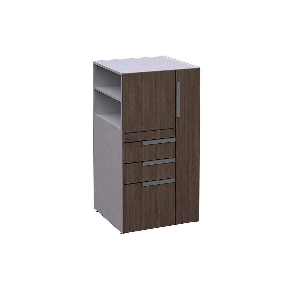 Open Side Wardrobe/Storage Cabinet 24 x 24 x 45&quot; Left LPL