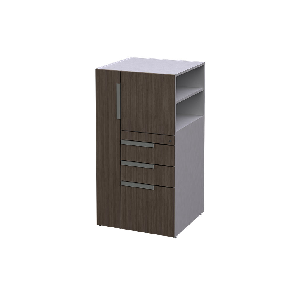 Open Side Wardrobe/Storage Cabinet 24 x 24 x 45&quot; Right LPL