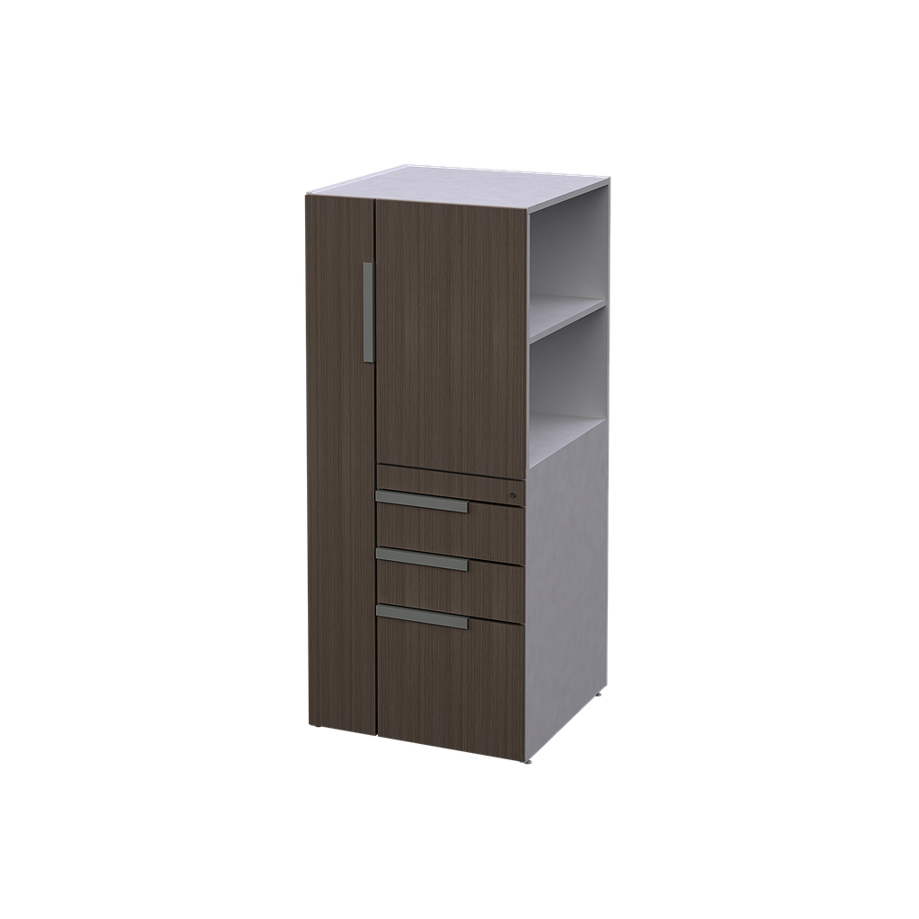Open Side Wardrobe/Storage Cabinet 24 x 24 x 55&quot; Right LPL