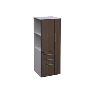 Open Side Wardrobe/Storage Cabinet 24 x 24 x 65" Left LPL