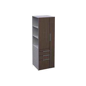 Open Side Wardrobe/Storage Cabinet 24 x 24 x 72" Left WV