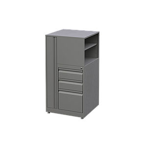 Librero a Piso 3 Gavetas Metalico 60 x 60 x 115 cm