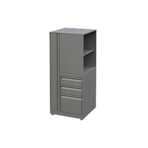 Librero a Piso 3 Gavetas Metalico 60 x 60 x 140 cm